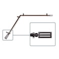thumbnail image 3 of Mabel 13/16 inch Corner Window Curtain Rod 120-170" - Cocoa, 3 of 3