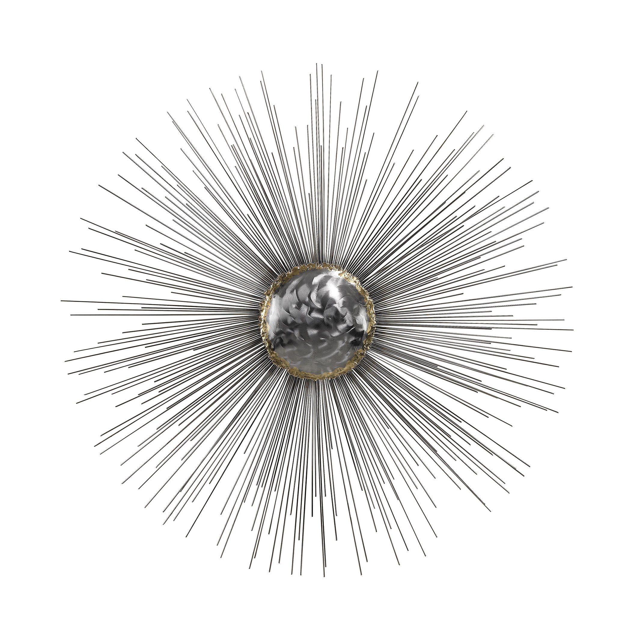 Dimond Home Silver Sun Metal Wall Art