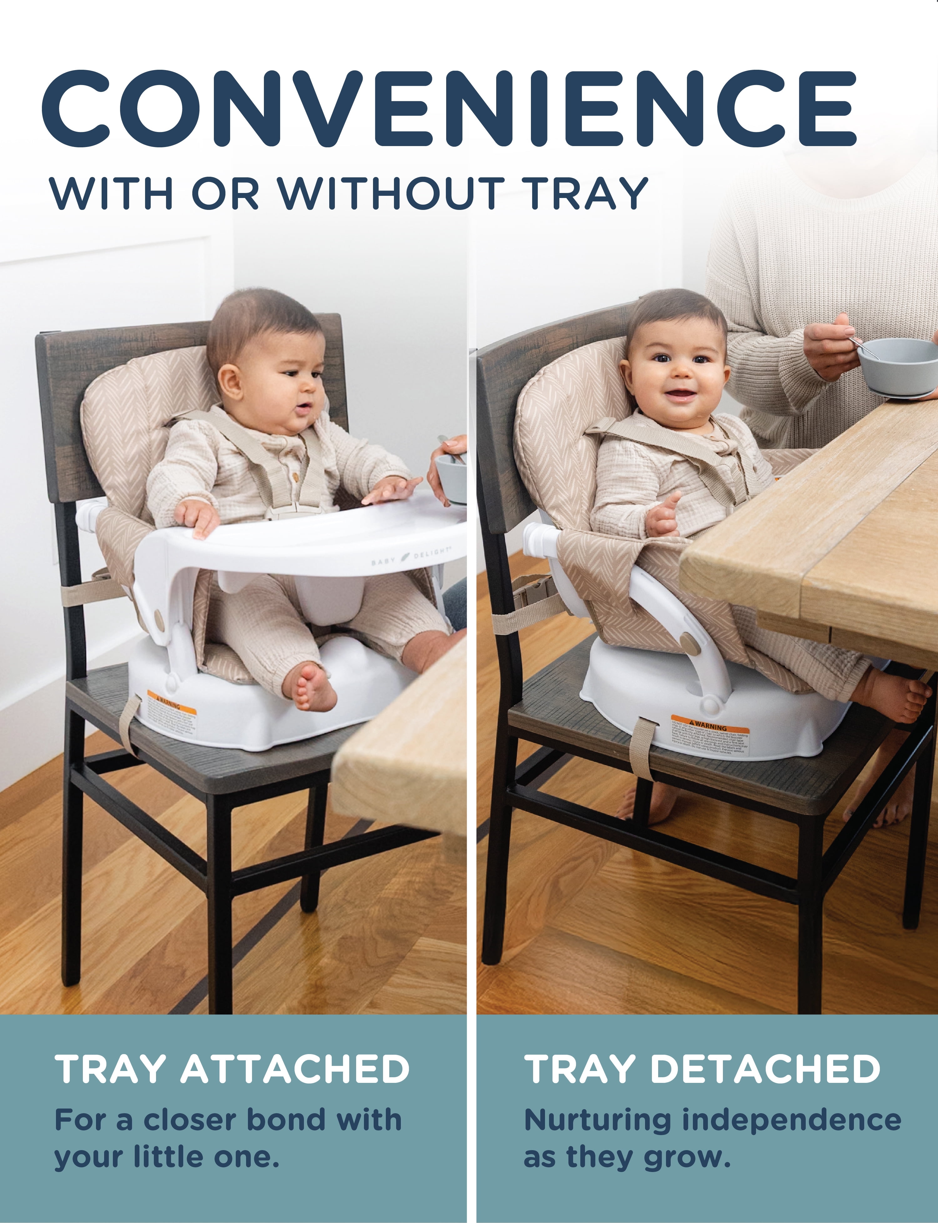 Baby Delight Ascent 3-in-1 Highchair, Tan