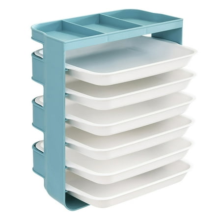 

Cooking Dish Organizer Tray Hot Pot Rack Drawer Design Storage Box (Green)