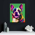 thumbnail image 4 of ONETECH Colorful Dog Wall Decor Pop Animal Wall Art Framed Dog Poster Canvas Wall Art Prints French Bulldog Picture Artwork Pet Puppy Painting for Home Bedroom Living Room Decoration 12\x16\, 4 of 4