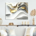 thumbnail image 2 of Designart Abstract Geode Waves Grey V Canvas Wall Art, 2 of 5