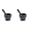 Black 2PCS, variant on THLKIF Heavy Duty Mortar and Pestle Set, Extra Large Hand Carved Natural Granite, for Making Fresh Guacamole, Salsa, Pesto, Stone Grinder Bowl for Herbs and Spices