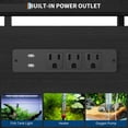 thumbnail image 5 of 20-29 Gallon Fish Tank Stand with Power Outlets, Heavy Duty Metal and Wood Aquarium Stand with 2 Drawer and Sturdy Legs, 5 of 6