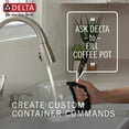 thumbnail image 4 of Delta Faucet 9113TV-DST VoiceIQ Robinet à une Poignée avec Technologie Touch20 à Abaissement, Chrome, 4 of 5