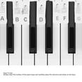 thumbnail image 3 of Removable Piano Keyboard Stickers, Silicon Reusable Piano Notes Guide for Beginners, Luminous Design, 88 Keys Full Size, Easy Installation, 3 of 7