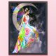 thumbnail image 1 of Cuadros Decorativos Bordado completo Hilo de algodón ecológico 11CT Impreso Rainbow Angel Kit de punto de cruz Wdftyju embutido en tela, 1 of 1