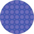thumbnail image 1 of Ahgly Company Machine Washable Indoor Square Transitional Light Slate Blue Area Rugs, 3' Square, 1 of 7