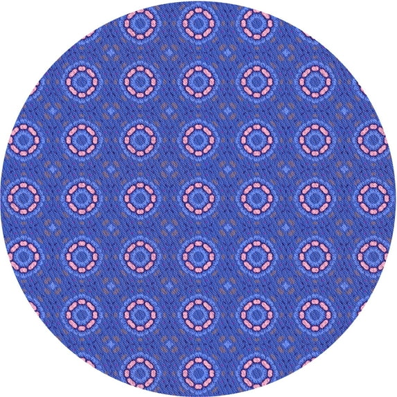 Ahgly Company Indoor Square Patterned Light Slate Blue Area Rugs, 3' Square