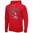 thumbnail image 2 of Men's Homage Red Atlanta Falcons Retro Helmet Tri-Blend Raglan Pullover Hoodie, 2 of 3