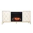 thumbnail image 4 of Marradi Touch Screen Electric Fireplace w/ Media Storage - Cream, 4 of 4