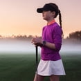 thumbnail image 5 of Garmin Approach J1, Junior Golf Watch with GPS, Bright and Colorful Display,Features for Learning and Improving, Silver Aluminum Bezel with Lilac ComfortFit Fabric Band Bundle, 5 of 8