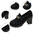 thumbnail image 6 of Mepaouo Chunky Loafers for Women Platform Suede Penny Womens Loafer Dressy Slip on Casual Office Work Shoes, 6 of 8