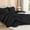 Black, variant on Super King Comforter Set Ocean Blue - 7 Piece Oversized King Bedding Bundle, Lightweight Solid Bed Set with Comforter, Sheets, Pillowcases & Shams, Soft All Season Bedspread Set