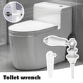 thumbnail image 2 of Visland Ceramic Toilet Flush Handle Simple Installation Universal Fit Metal Handle Cistern Lever Toilet Flush Handle Replacement Parts, 2 of 8