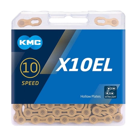 KMC X10EL Chain 114L Bicycle Chain 10 Speed Road/Mountain Bike Chain Gloden