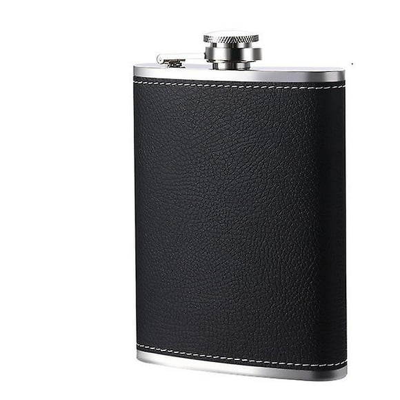 Hip Flask 8oz- 304 Stainless Steel Flagon For Climbing Camping Barbecue Bar Party Drinker, Portable Pocket Whiskey Flask (sliver)
