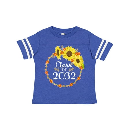 

Inktastic Class of 2032 Sunflower Wreath Gift Toddler Boy or Toddler Girl T-Shirt