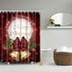 thumbnail image 2 of Cortina de de de Tela Colorida Extra Larga con Ganchos 180 * 180 CM Jingle Bells 1, 2 of 6