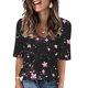 thumbnail image 2 of Camisetas Casuales de Manga Corta Plisada de la Moda de las Mujeres, Camiseta Cómoda de Poliéster para las Mujeres, Blusa de Primavera de Verano Lavado a Mano, 2 of 5