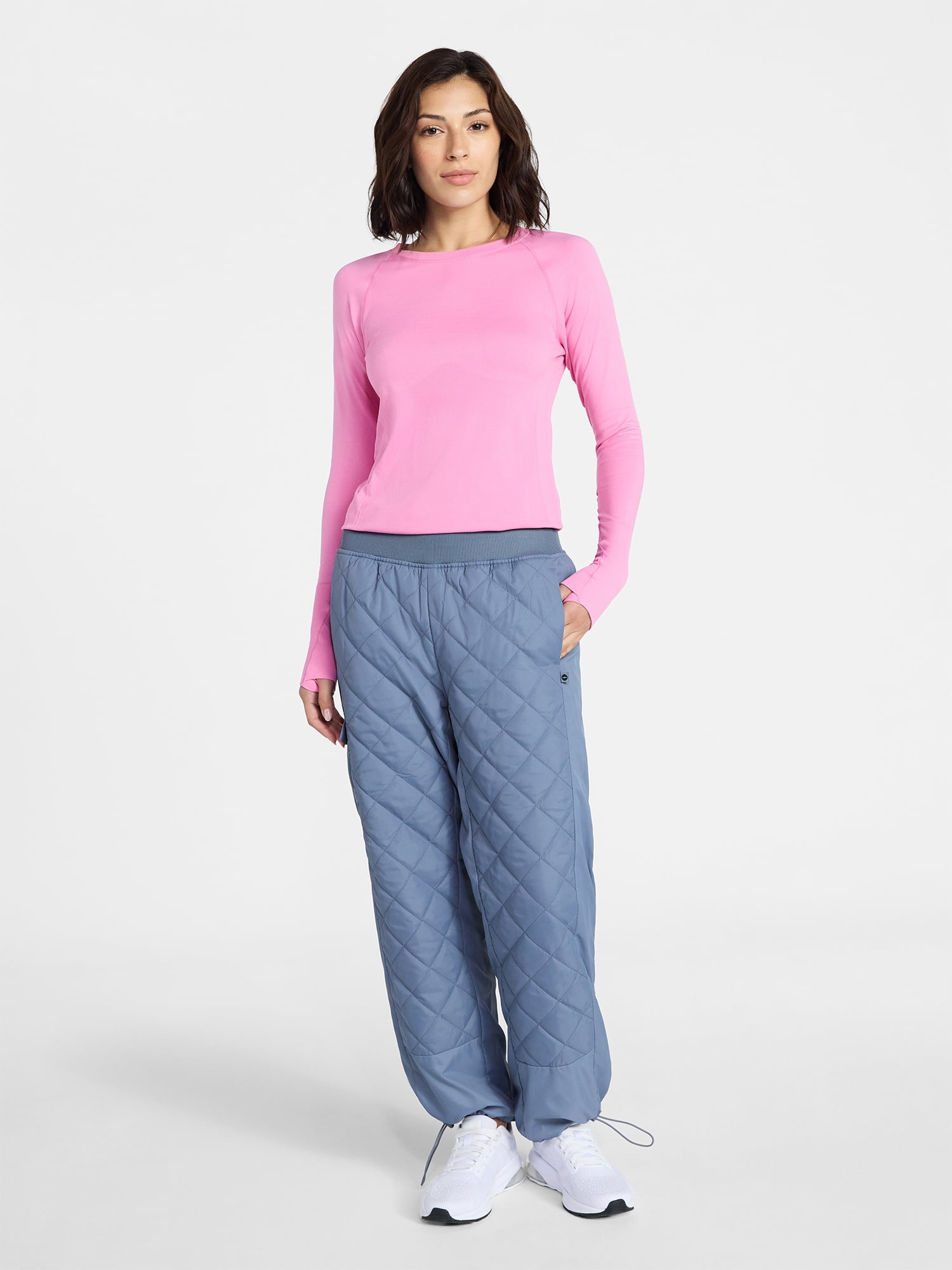 Avia Women's Seamless Tee with Long Sleeves, Sizes XS-XXXL