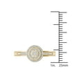 thumbnail image 4 of 1/6 Carat T.W. Diamond Cluster Double Halo 10kt Yellow Gold Engagement Ring, 4 of 5