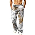 thumbnail image 2 of Dwelliawo Camo Sweatpants Men Plus Size Forest Branch Baggy Camouflage Bottoms for Men Causal Wide Leg Army Fatigue Trousers Streetwear Light Gray 3xL, 2 of 6