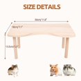 thumbnail image 5 of Plataforma de madera para juegos de hámster para hámsteres sirios enanos, jerbos, ratones, degus u otras mascotas pequeñas (triángulo - 5,3' de altura), 5 of 5