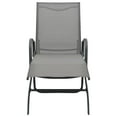 thumbnail image 2 of vidaXL 1/2x Sun Lounger Steel and Textilene Patio Garden Lounge Sun Bed Daybed, 2 of 7