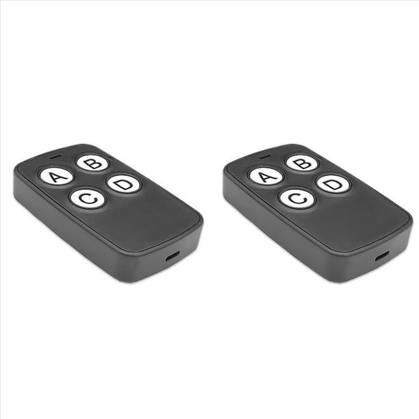 2X Control Remoto de Copia Automática de 300-868 MHz, Abridor de Puerta de Garaje Eléctrico, Duplicador de Código, Transmisor de 4 Llaves A