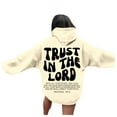 thumbnail image 2 of Womens Hoodie 2025 Long Sleeve Y2K Graphic Christian Hoodies with Pockets Hooded Sweatshirt Hoodie Women Pullover, 2 of 7