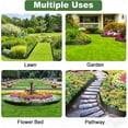 thumbnail image 7 of EAYSG 10-Pack Galvanized Steel Landscape Lawn Edging - 4.5in H Black Powder Coated Bendable Metal Strips - Hammer-in Edging Border w/ 11 Clips - Yard Pathway Divider (33Ft Total), 7 of 7