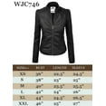 thumbnail image 6 of Made by Johnny Women's Vegan Leather Motorcycle Jacket XXL KHAKI, 6 of 6