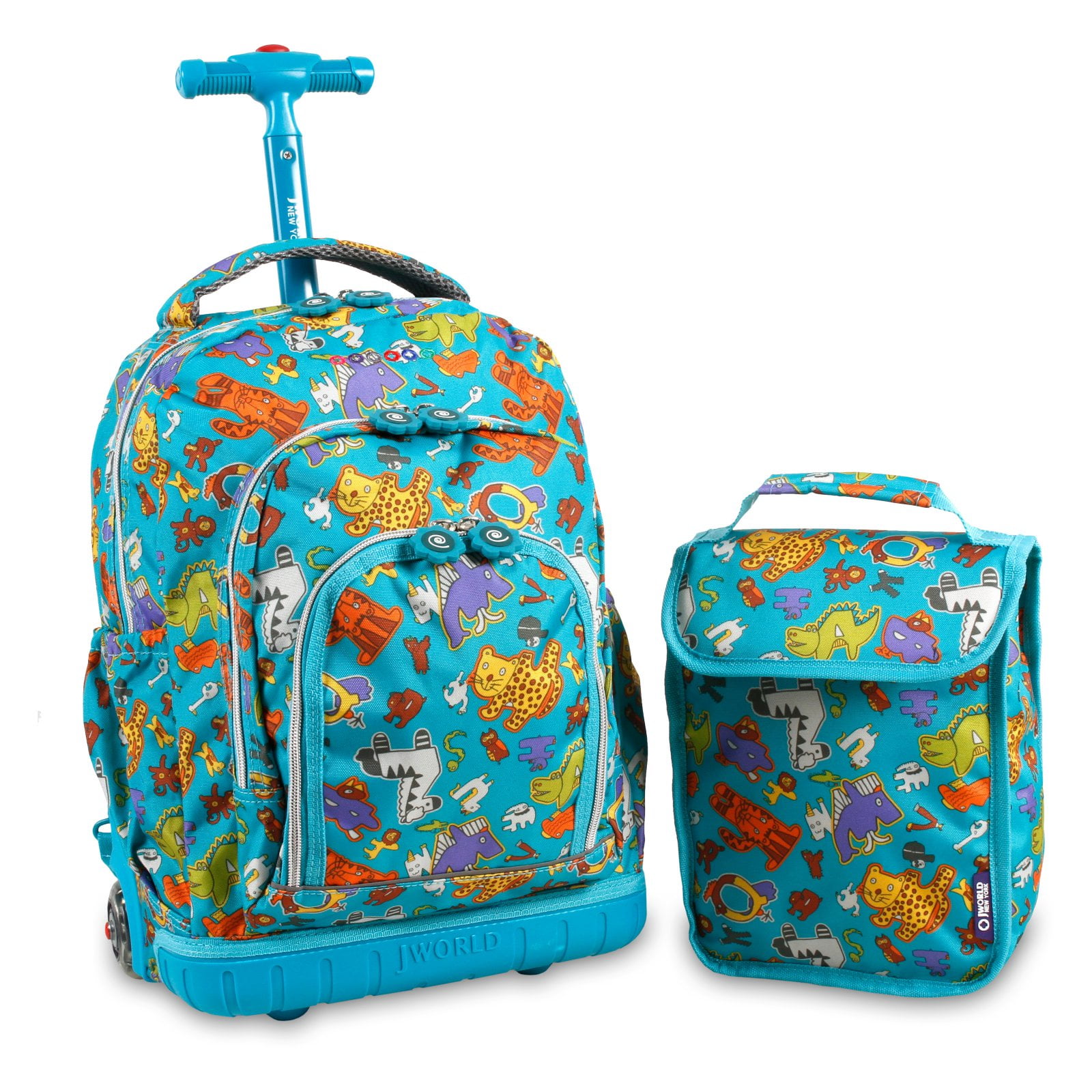 J World New York J World Lollipop Rolling Backpack with Lunch Bag