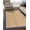 Beige with Navy Blue Border, variant on Blue Shade Multi Cotton Area Rugs, Home Décor Rug Size - 5 x 7 Feet Oval (150 cm x 210 cm)
