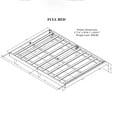 thumbnail image 7 of Miniyam Full Platform Bed , Low Profile Wooden Bed with Slats, No Box Spring Needed, Modern Design for Teen, Walnut, 7 of 7