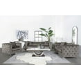 thumbnail image 2 of Coaster Phoebe 3-piece Velvet Tufted Tuxedo Arms Living Room in Set Urban Bronze, 2 of 16