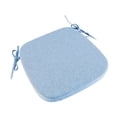 thumbnail image 3 of Cojín para silla de comedor, funda de lino extraíble y lavable, multiusos. Azul, 3 of 8