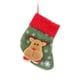 thumbnail image 2 of Adornos colgantes de Navidad, decoraciones navideñas, bolsa de regalo para medias navideñas, boca de bola de pelo, copo de nieve, media de tela, decoraciones navideñas, colgante para árbol de Navidad,, 2 of 3