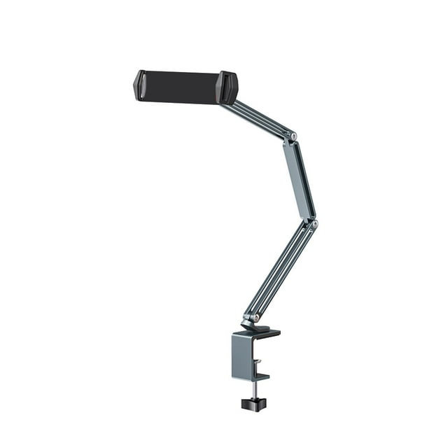 facefd Support de Téléphone Réglable en Alliage d'Aluminium Portable Réutilisable pour Maison Dortoir Tablette Lit Support pour Tablettes Ordinateur Portable Argent Gris