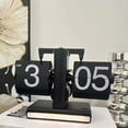 thumbnail image 3 of Flip Desk Clock, Retro Vintage Design Auto Flip Desk Table Clock, Modern Digital Mechanical Retro Flip Down Clock with Internal Gear Operated for Home Office Decor, 3 of 7