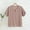 Khaki, variant on Women's Casual Blouse, Short Sleeve Round Neck Top, Soft Stretch Solid Color Shirt for Everyday Wear