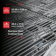 Nexgrill 4-Burner Propane Gas Grill with Side Burner, Stainless Steel Frame, 626 SQ In Total Cooking Space, 60,000 BTUs Output, BBQ Grill Perfect for Outdoor Gatherings - 720-0830H