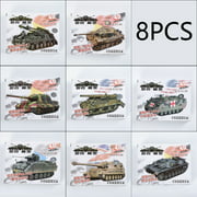8Pcs/Set Tank Model Simulated Heavy Model 4D Modern Tank Toys 1:72 Tank Sale