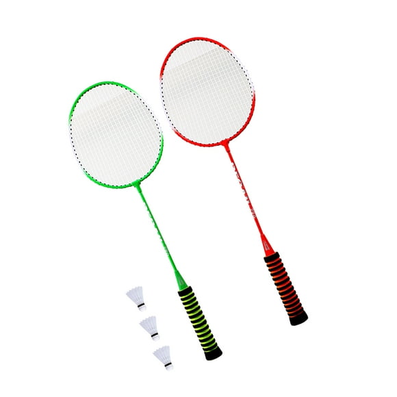 2 Pcs Badminton Racket Portable Badminton Set Leisure Toys for Children Beginner Training