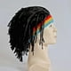 thumbnail image 1 of Peluca de lana estilo hippie con rastas, accesorio para fotos, fiestas y escenarios, estilo retro, plegable y portátil, 100% lana, ideal para presentaciones en vivo.,Wsvlmg, 1 of 8