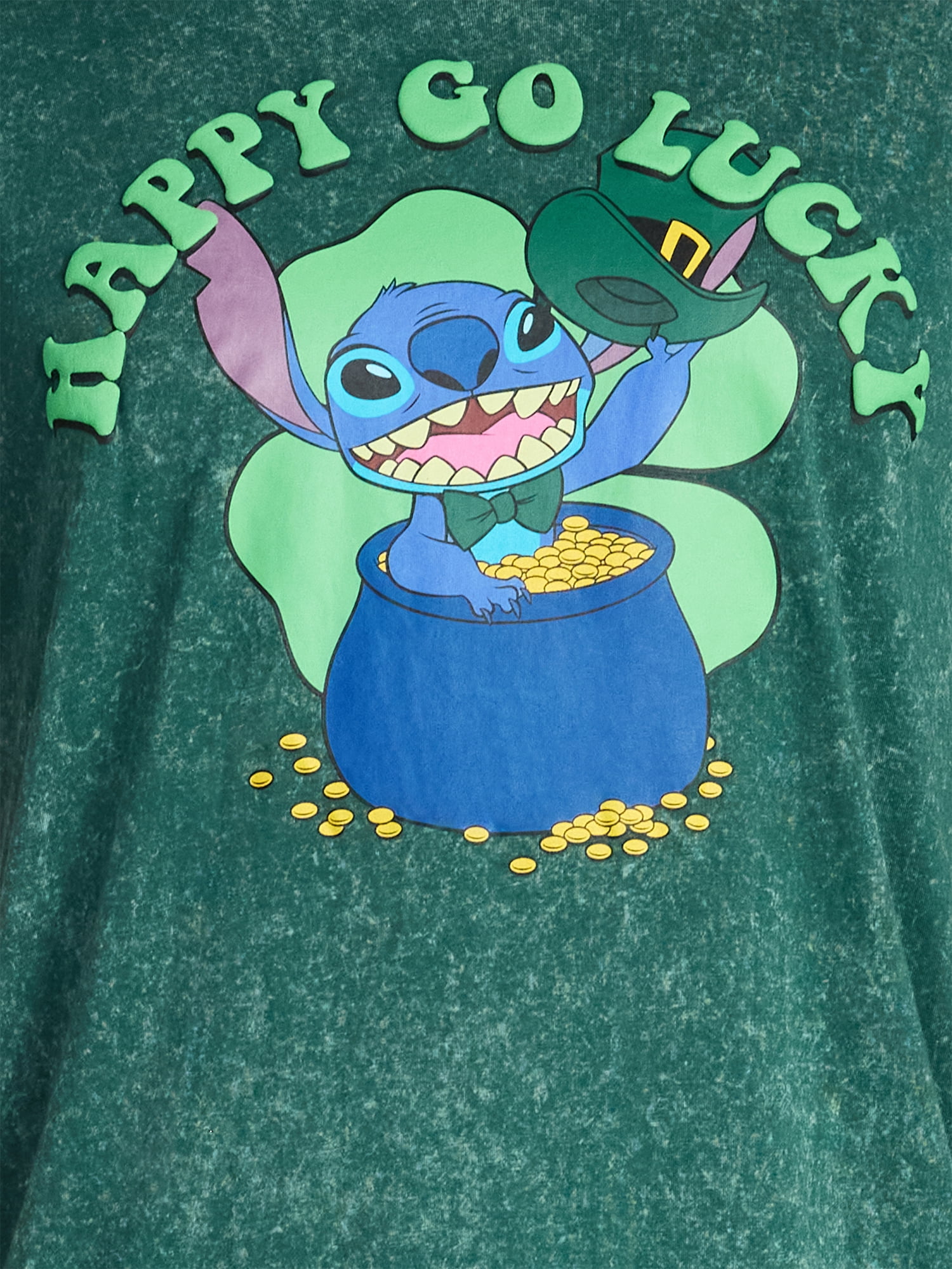 St. Patrick's Day Men's and Big Men's Disney Lilo & Stitch Graphic Tee Shirt, Sizes XS-5XL