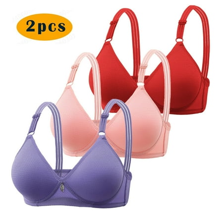Lisbinx Sports Bras for Women And Women s Steel Ring Gathering Comfortable Breathable Front Button Underwear Daily Bra Flash Deals