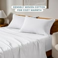 thumbnail image 3 of Bare Home Flannel Pillowcase Set - 100% Flannel Cotton - Double Brushed - Standard Set of 2, White, 3 of 8