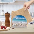 thumbnail image 6 of Seastars Seashells on Beach Acrylic Napkin Holder Clear Paper Tissue Dispenser Kitchen Dining Room Bathroom Party Hotel, 6 of 8